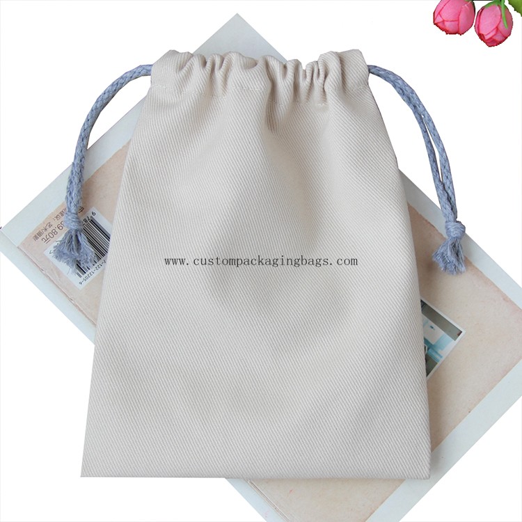 wholesale customized logo eco-friendly 100% cotton tea drawstring plastic bags