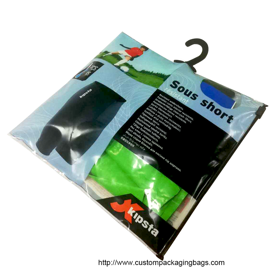 plastic hanger bags for man socks