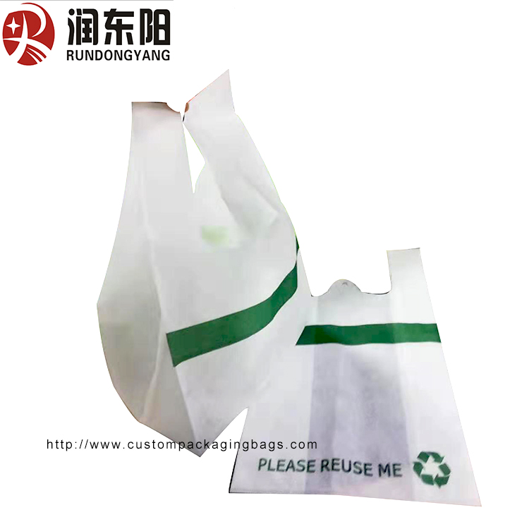 custom logo non woven reusable bags for shopping