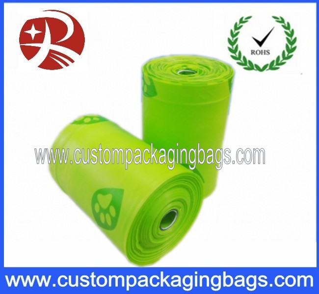 Compostable Green Dog Poop Bags Biodegradable