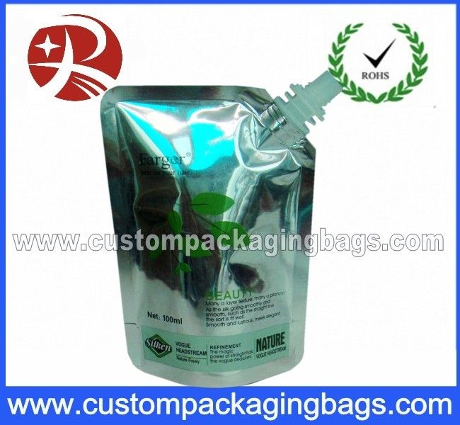 Plastic Juice Stand Up Pouches With Spout
