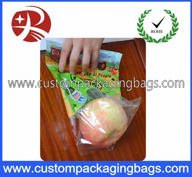 Food Grade Fruit Packaging Bags With Handle Hole For Supermarket