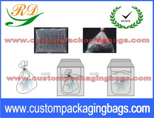 Natural Color PVA Plastic Laundry Bags Dissolvable