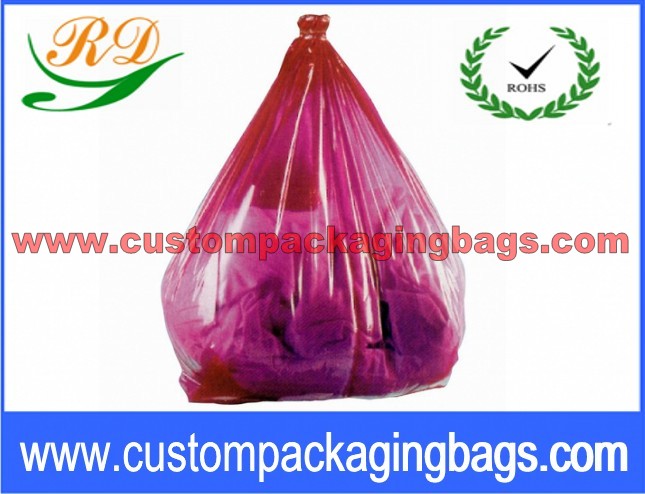 Colorful Collapsible Plastic Laundry Bags Water Soluble Hotel Laundry Bags