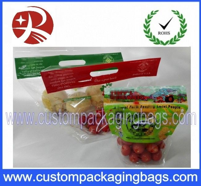 Gravure Printing Zipper Plastic Fruit Packaging Bags Dampproof