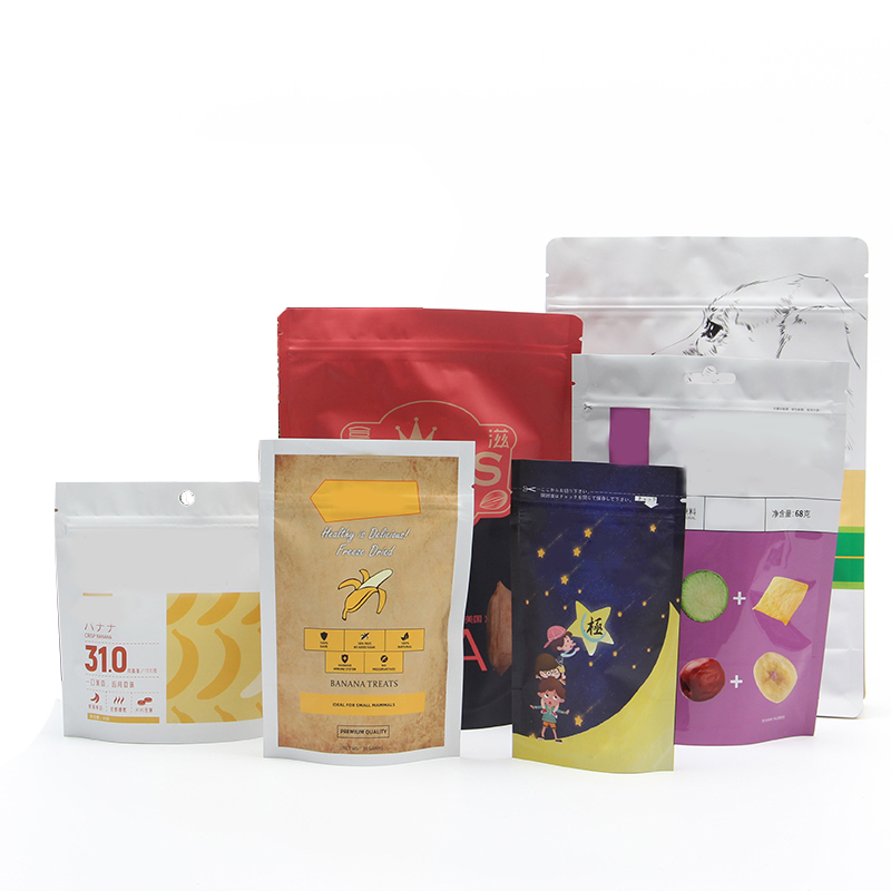 Custom Waterproof Biodegradable Aluminum Foil Zip Lock Food Doypack Stand Up packaging pouch bags
