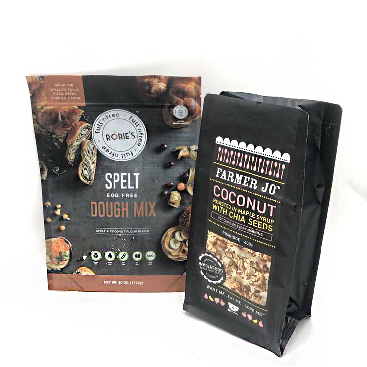 Matte Finish Aluminum Foil Compostable Doypack Stand up Zipper Pouch Plastic Snack Food Coffee Bag