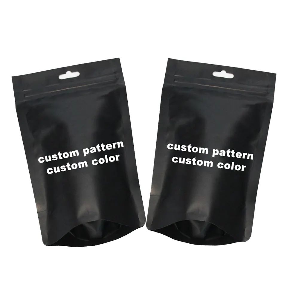 High Quality Custom Size Pet Food Plastic Packaging Three Side Seal Pouch with Zipper