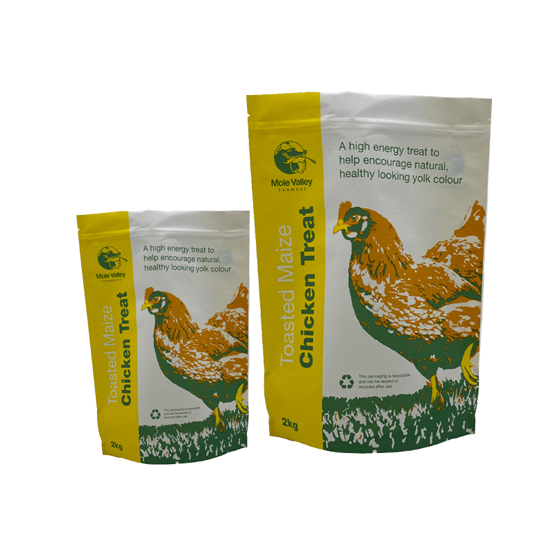 Customized Glossy Matt Eight-Side Seal Pet Dog Food Packaging Aluminum Foil Self-Sealing Composite Plastic Bag