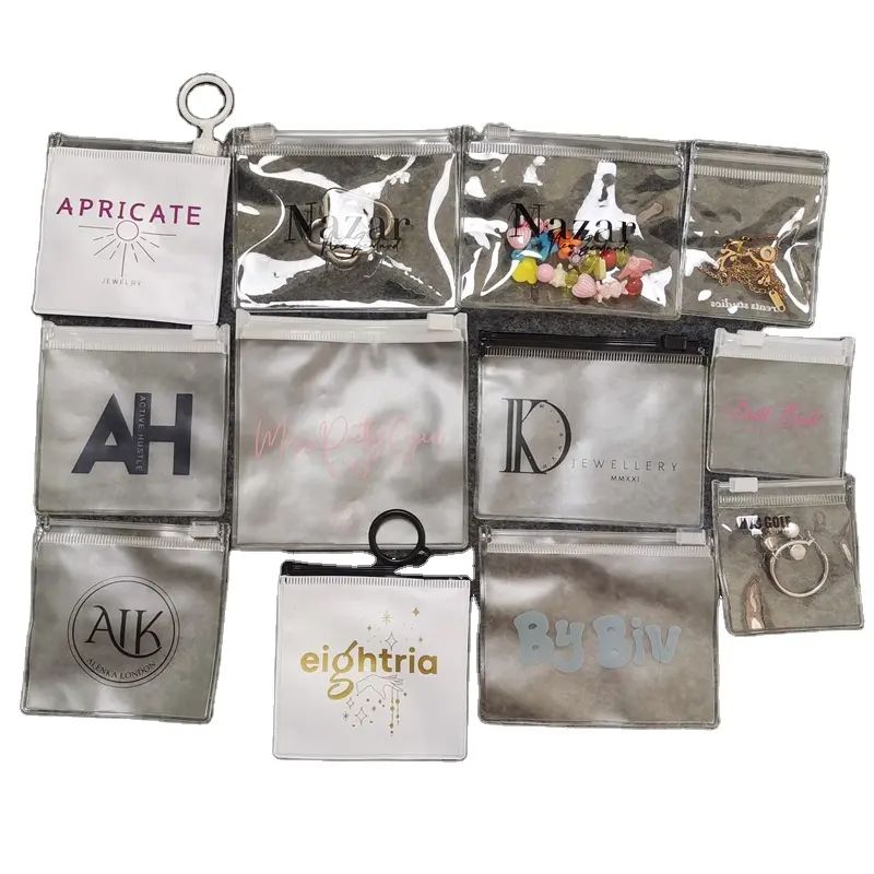 buy Customized High-Quality Pull-up Zipper Bag with Frosted PVC Zipper Bag on sales