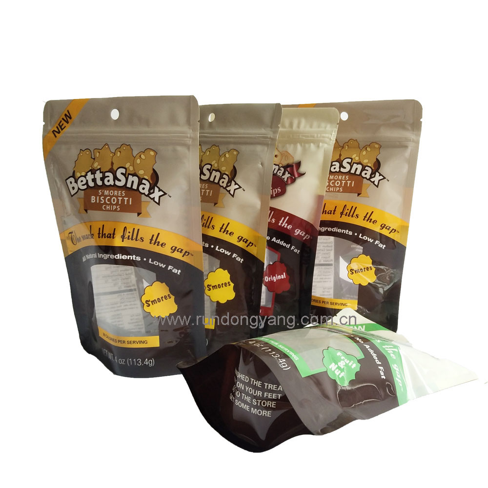 good quality Customized Printed Resealable Food Grade Ziplock Doypack Moisture-Proof Zipper Kraft Paper Bag Tea Bag wholesale