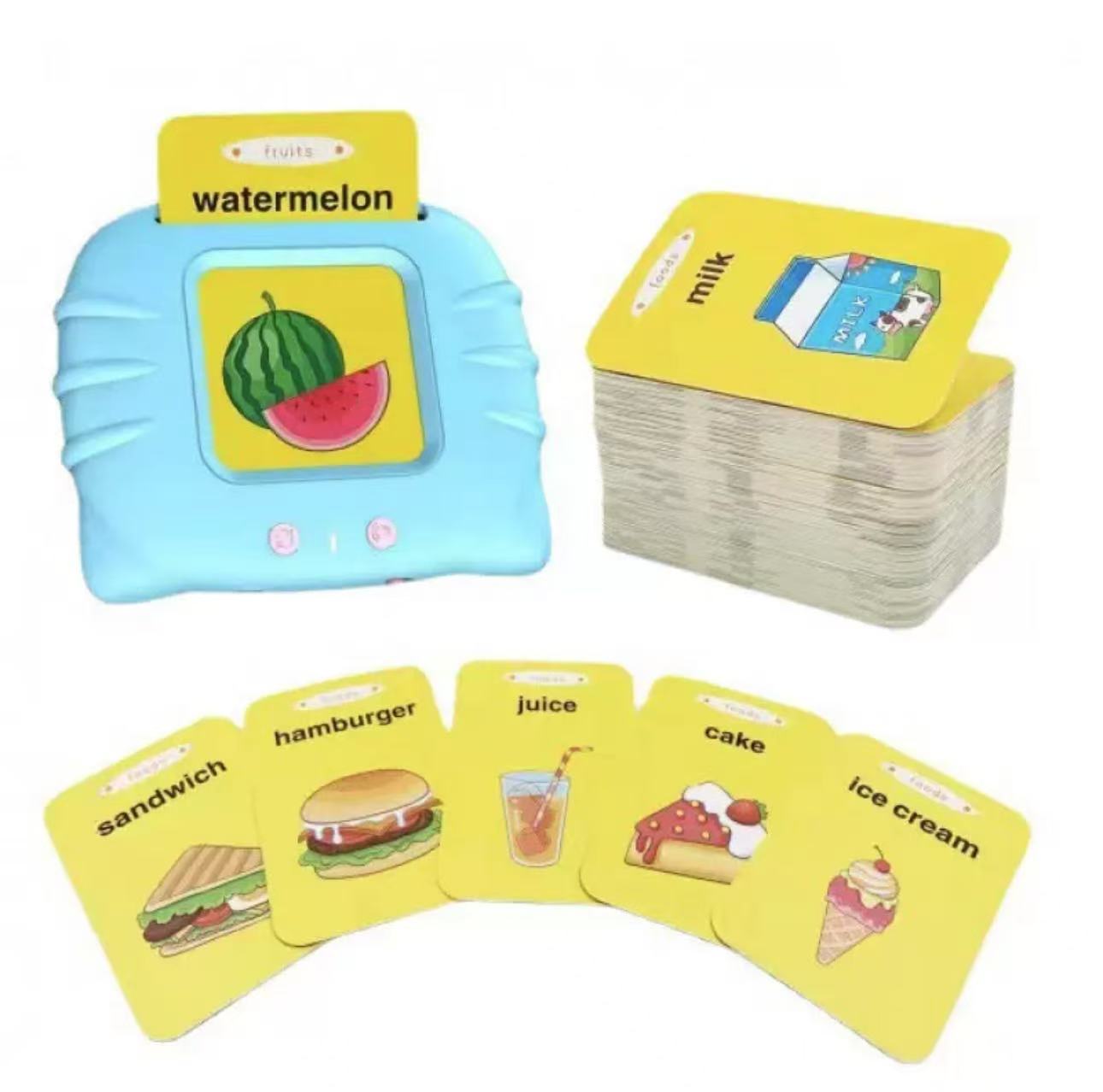 112pcs Educational E-Book Reader Toy for Kids Touch Electronic Learning Machine English for 2-4 Years Battery Operated Plastic
