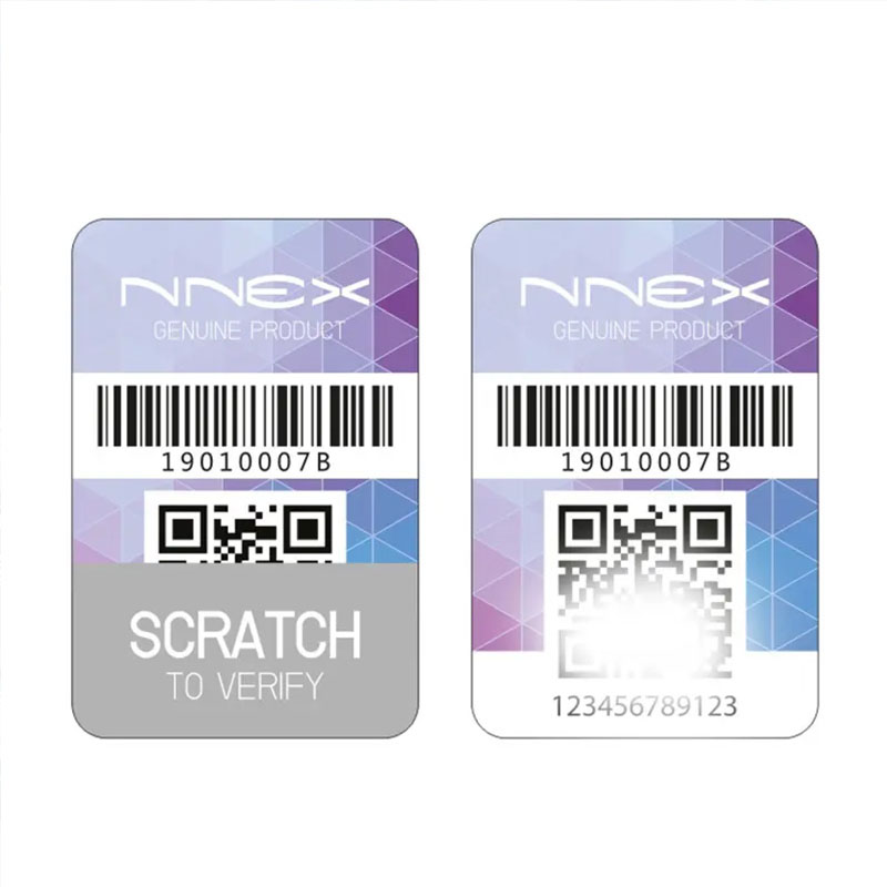 Secure Hologram Anti-Counterfeit Label Scratch Off Tamper Evident For Electronics