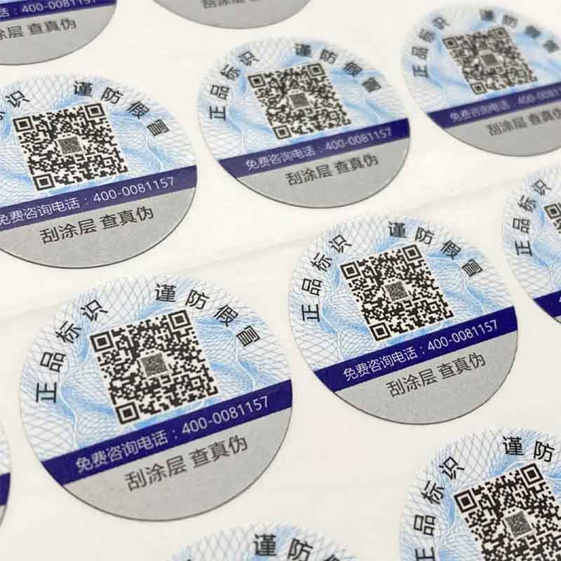 Tamper-Proof Anti-Counterfeit Label Void Seal Holographic For Various Packaging