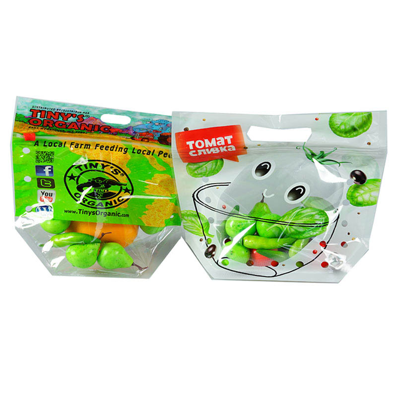 High quality Wholesale Recycled Breathable Produce Bags Custom Thick Gusseted Ventilation factory