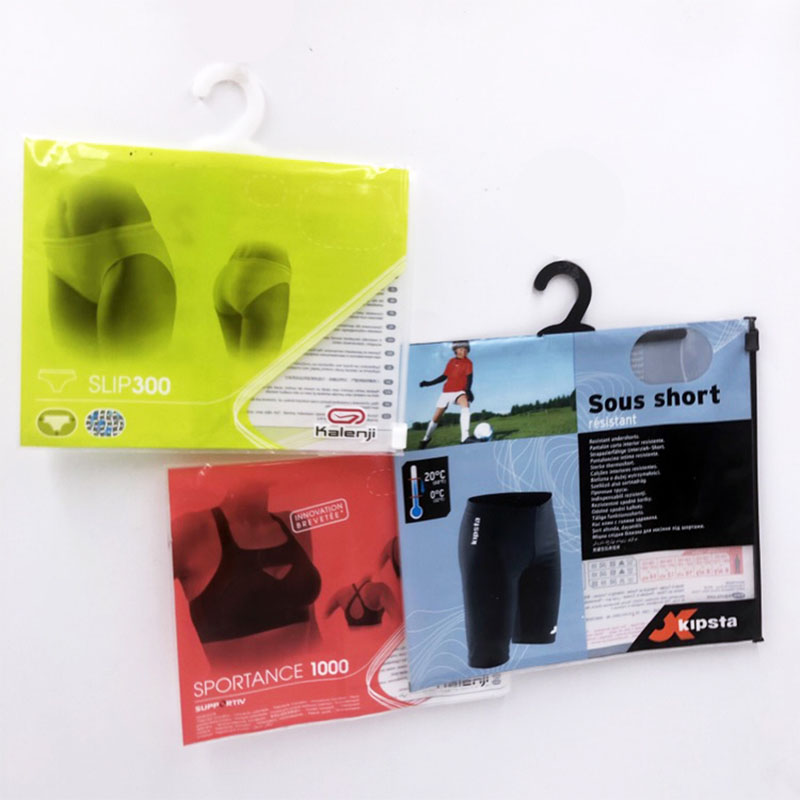New Designs Widely Used Eco Friendly Underwear Packaging Bags For Clothes