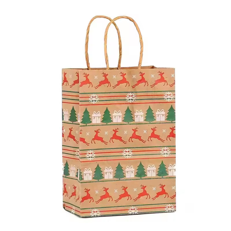 Eco Friendly Recycled Printed Gift Bags For Item Storage Organization