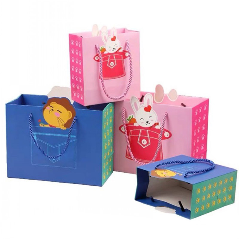 Eco Friendly Recycled Printed Gift Bags For Item Storage Organization