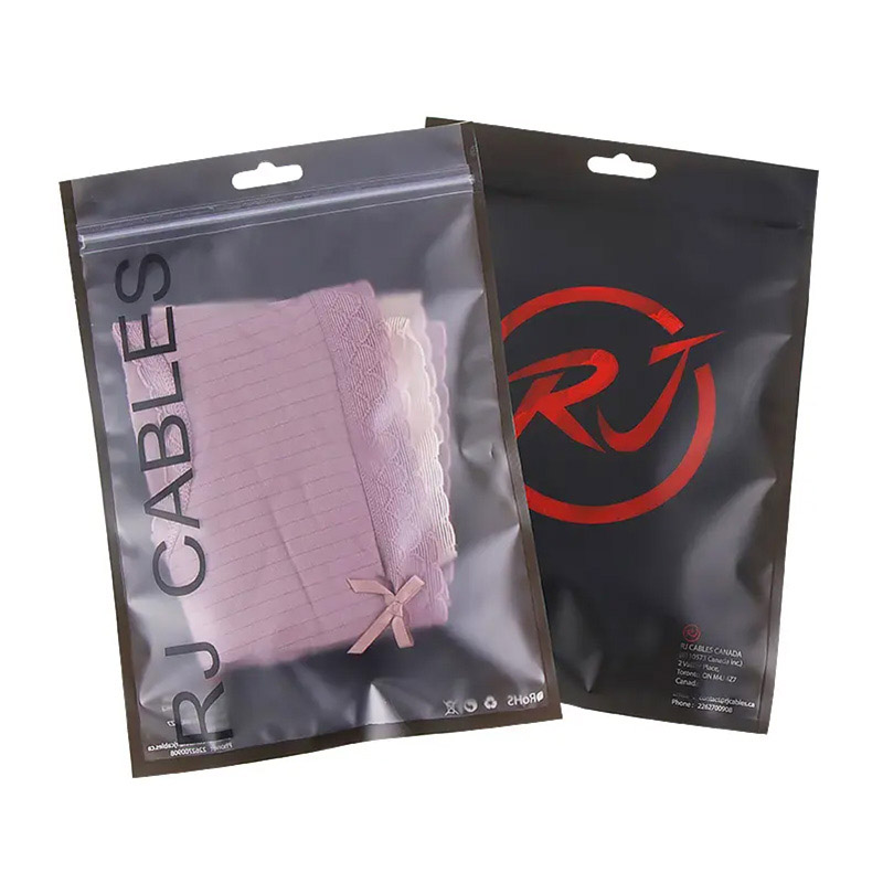Biodegradable Lingerie Zipper Packaging Bags Wholesale Food Grade Bulk Supply