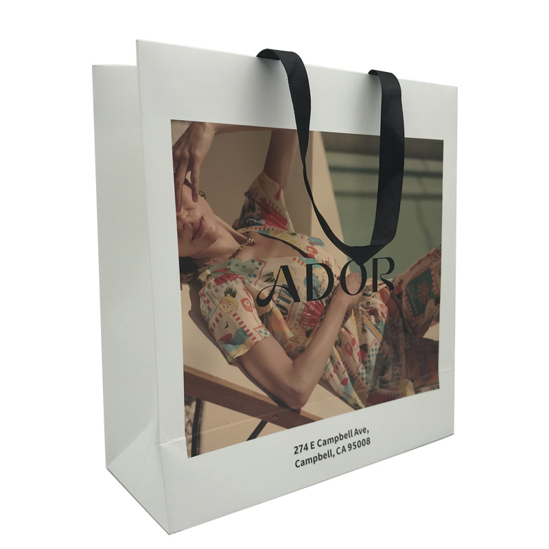 Manufacturer Jumbo Paper Handbag With Handle For Clothing Apparel Shopping