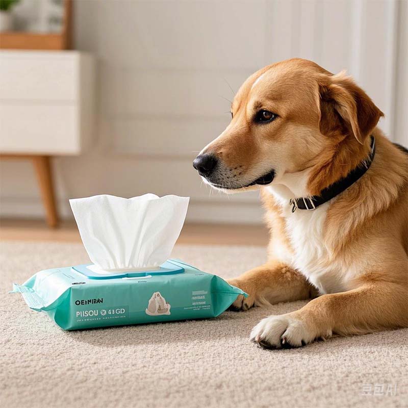 Design Soft Bamboo Fiber Pet Wet Wipes For Dog Cat Eyes Face Paw Care