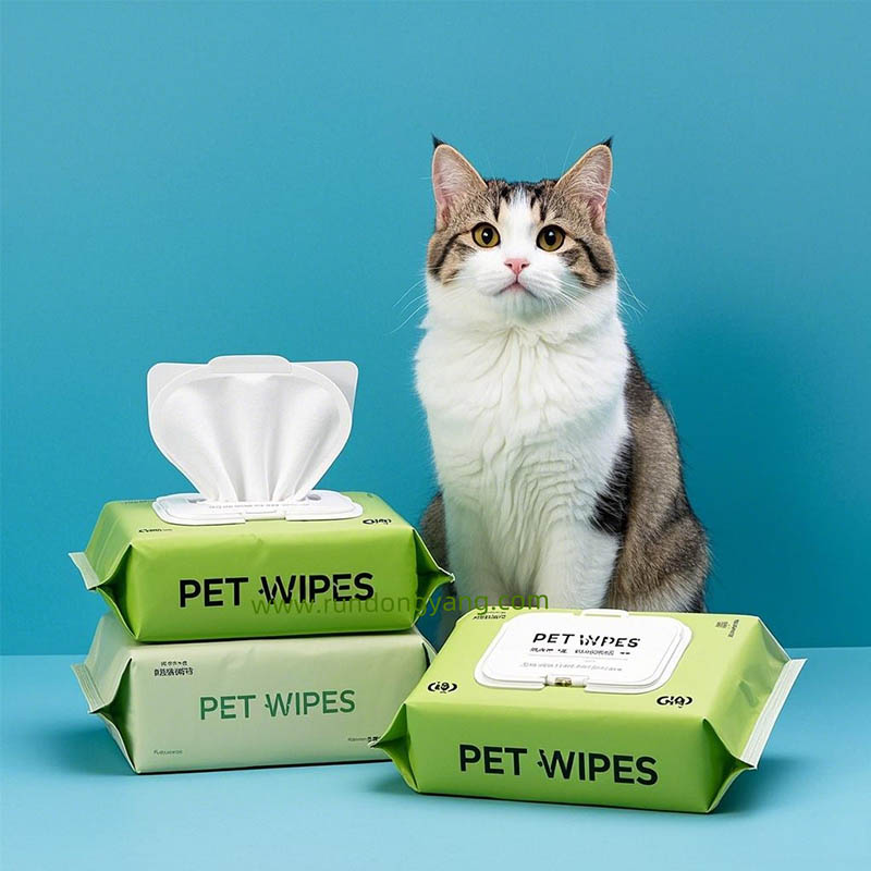 Company Hypoallergenic Bamboo Pet Wet Wipes For Sensitive Ears Eyes Paws