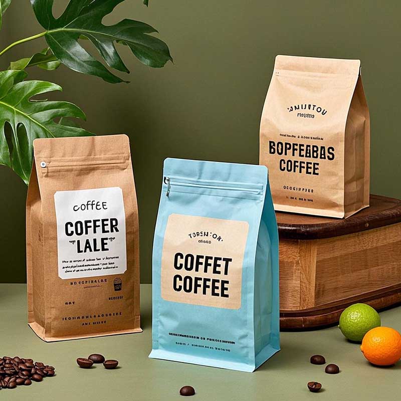 Custom Coffee Packaging Bags With Valve High Barrier OEM Service