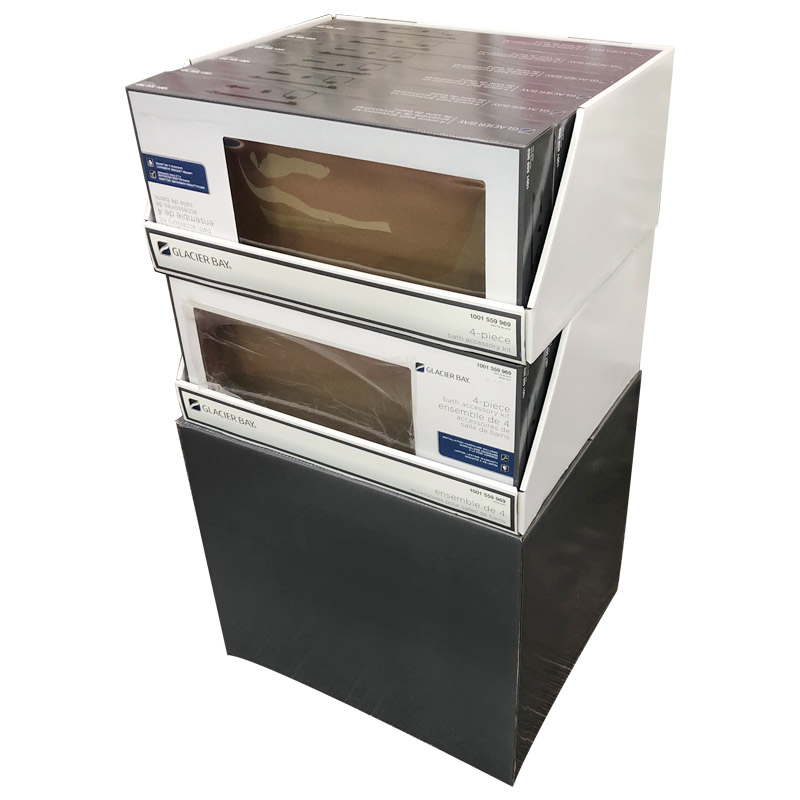 Corrugated Paper Display Stand OEM Service With Logo Wholesale Supply