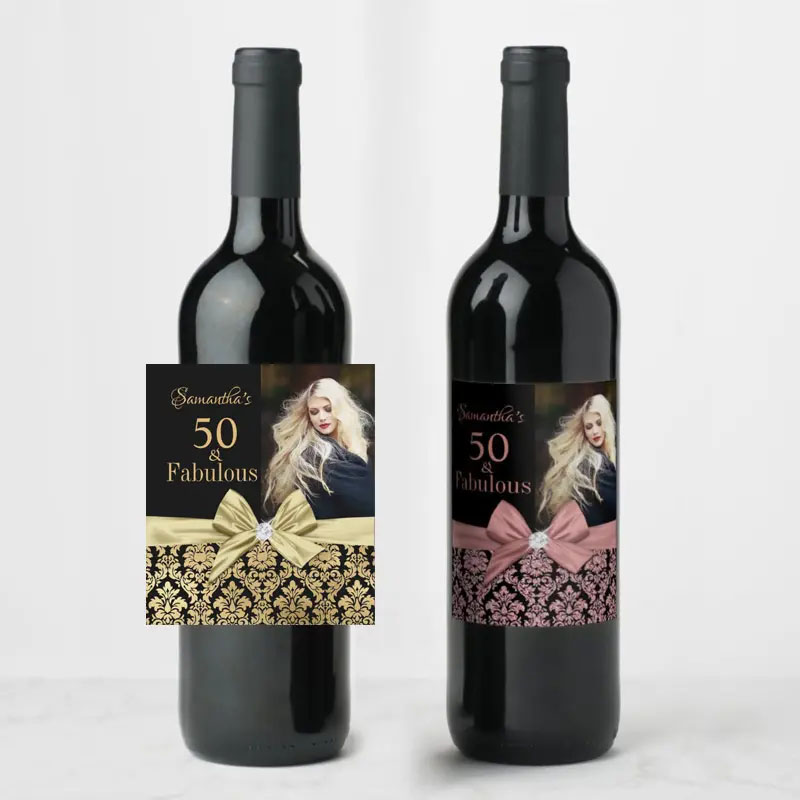 Waterproof Bottle Labels Custom Printed Bulk Orders OEM Factory