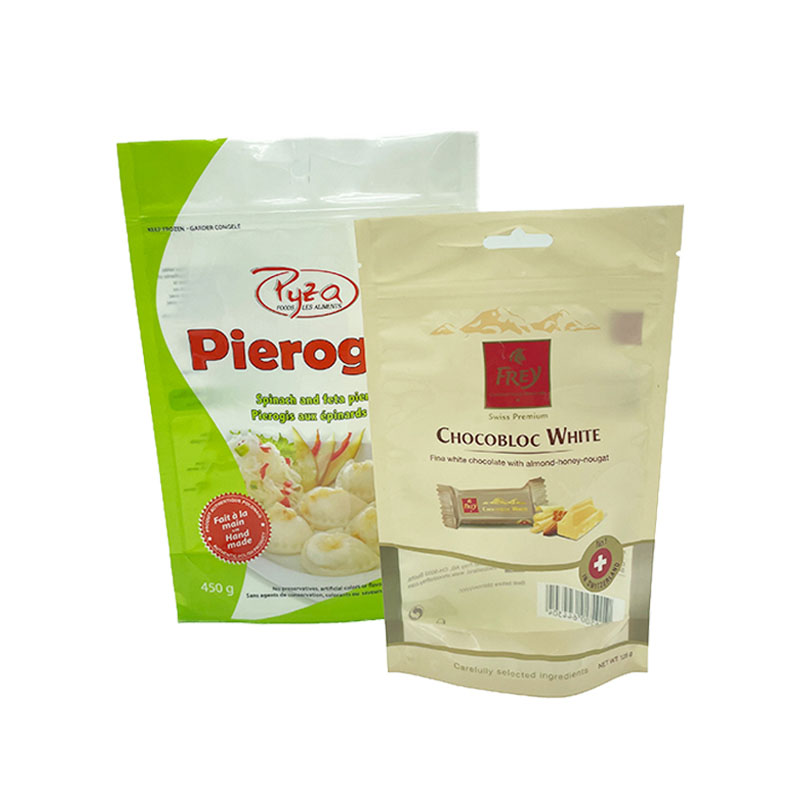 Manufacturer Kraft Paper Food Packaging Bag With Window Stand Up Pouch