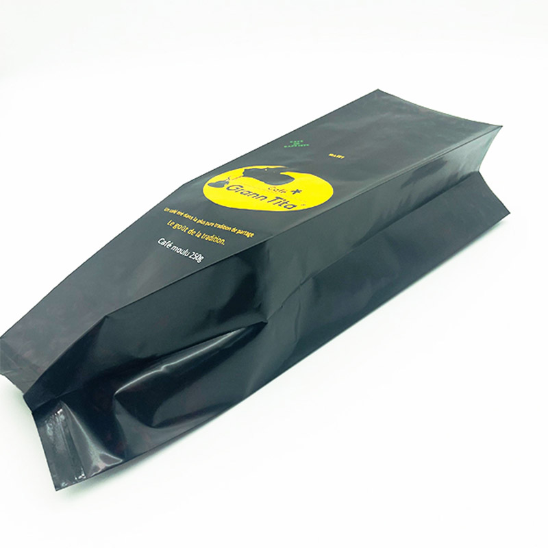 High Barrier Foil Coffee Packaging Bag With Matte Finish And 3 Side Seal 500g