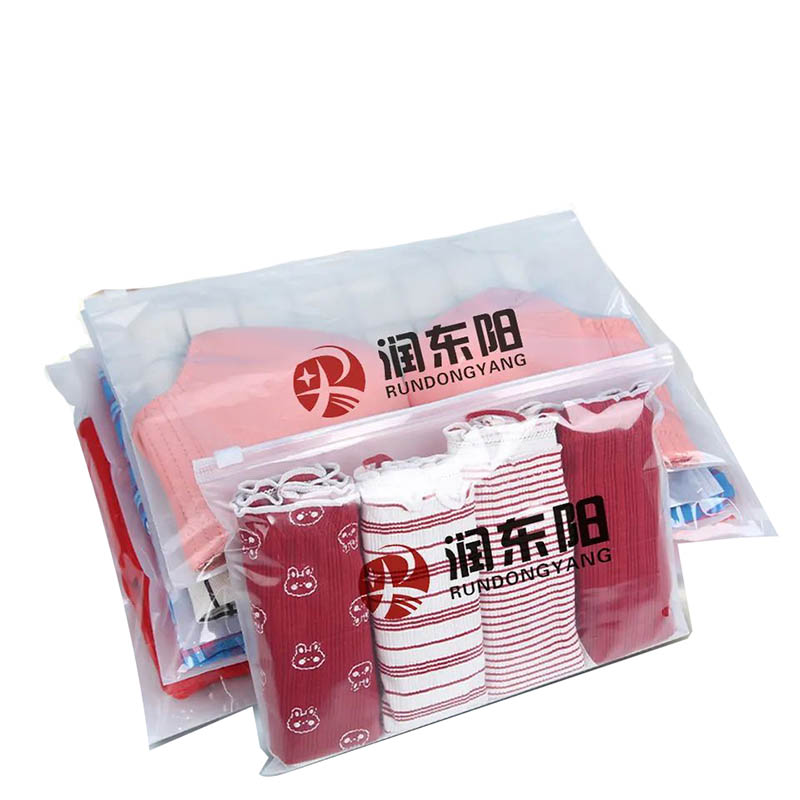 High quality Thickened LDPE Zipper Bag Clothing Packaging Bag With Custom Size And Clear Window factory