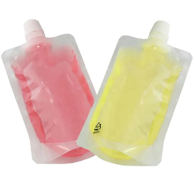 Eco Friendly Plastic Spout Pouch For Juice Packaging With Custom Size And Color