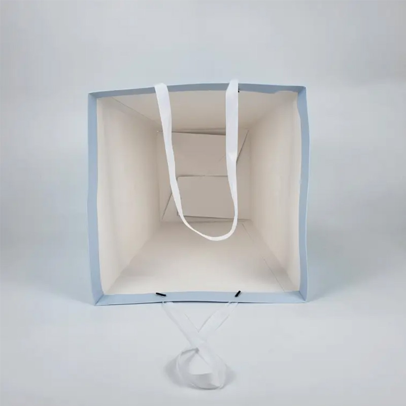 Premium Pink Cardboard Gift Bag With Cotton Rope Handles 300gsm Matte Finish