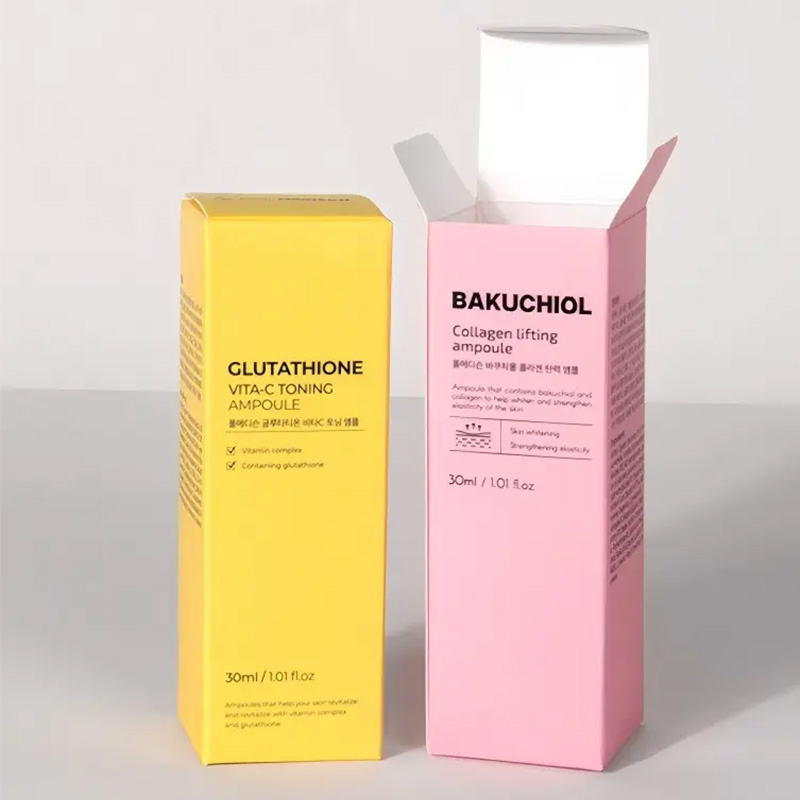 Recyclable White Cardboard Box 300gsm Lightweight Flat Pack Design