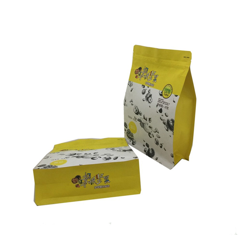 Recyclable Aluminum Foil Food Packaging Bag With Gusset Bottom 16x24cm 6mil