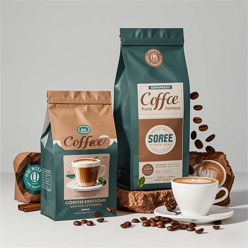 High quality Degassing Valve Coffee Bags For Nitrogen Flushing Heat Resistant Seal LOGO Printing factory