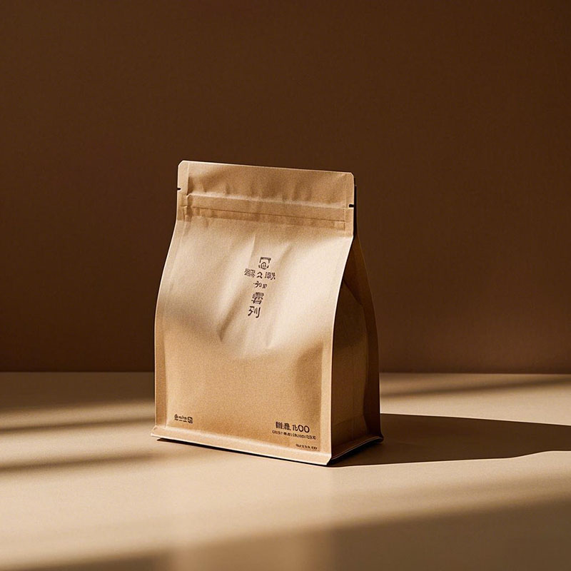 Minimalist Coffee Bags For Packaging Markets Food Grade PE Material Gusseted Stand Up Pouches