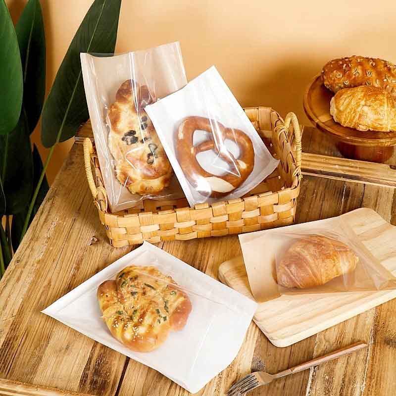 Transparent Baking Bags For Easy Food Viewing Storage Baking Use Printed Logo