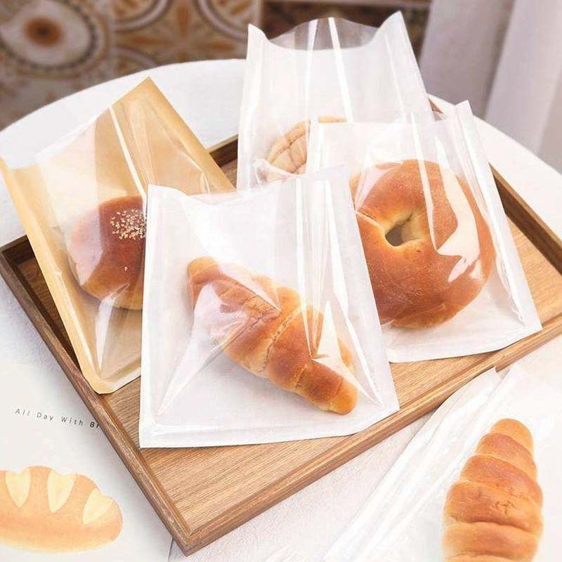 Transparent Baking Bags For Easy Food Viewing Storage Baking Use Printed Logo
