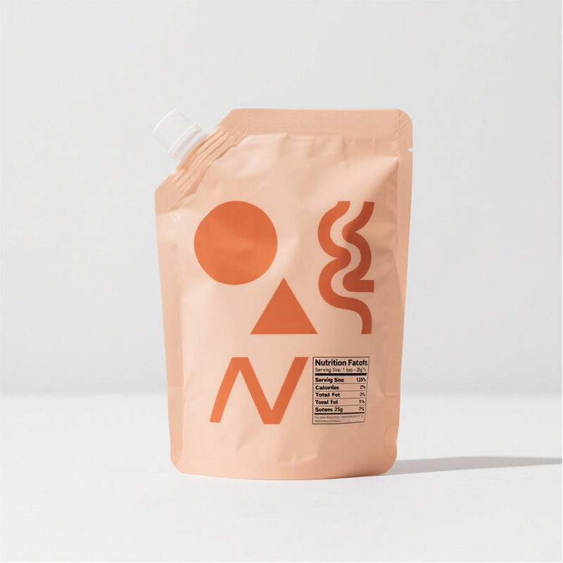 Transparent And Matte Finish Spout Pouch For Household Cleaning Liquid Packaging