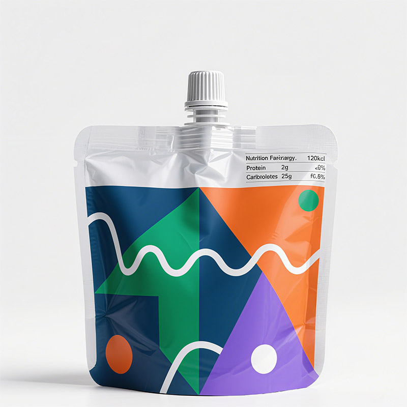 custom Recyclable Plastic Spout Pouch For Juice And Milk Packaging With Strong Seal online