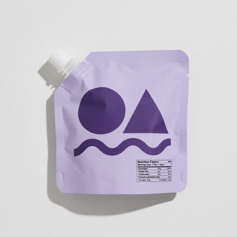 Recyclable Plastic Spout Pouch For Juice And Milk Packaging With Strong Seal