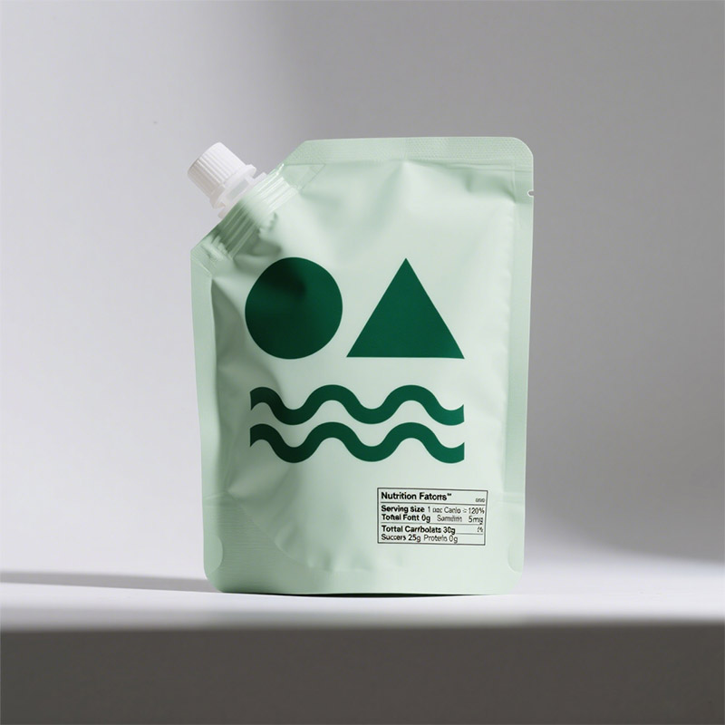 Recyclable Plastic Spout Pouch For Juice And Milk Packaging With Strong Seal