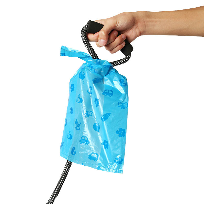 Supplier Compostable Dog Waste Bags With Handles Wholesale 20 Microns 28x30cm Kraft Style