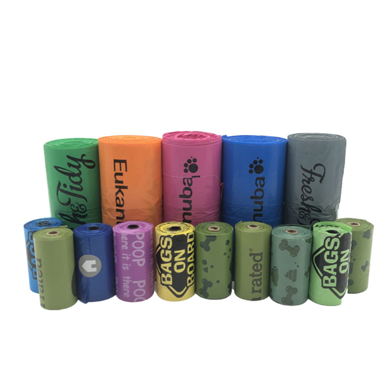 Factory Durable Pet Poop Bags Easy Tear-Off Design Bulk Supply 18 Microns 32x23cm Blue Color