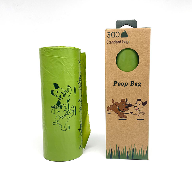 High quality Exporter Extra Strong Biodegradable Poop Bags Roll Type Odor Resistant 20 Microns 34x26cm factory