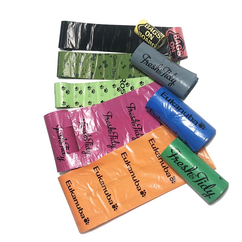 High quality Factory Durable Pet Poop Bags Easy Tear-Off Design Bulk Supply 18 Microns 32x23cm Blue Color factory