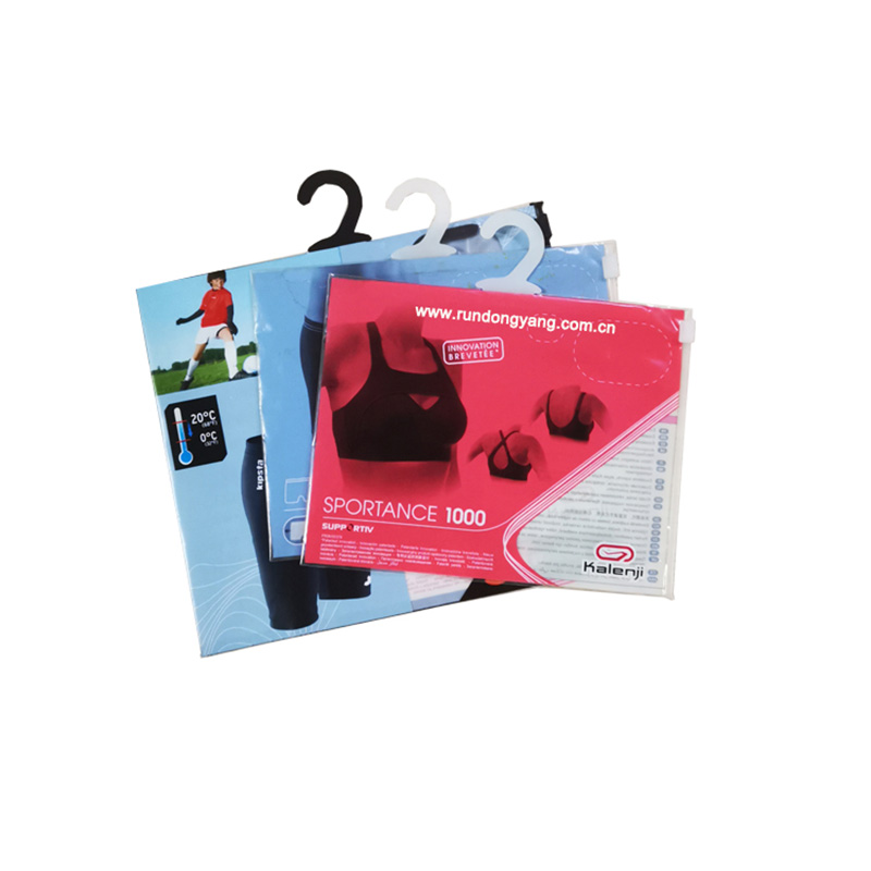 Reusable Transparent Zipper Bags for Shirts Jackets and Fashion Items with Logo