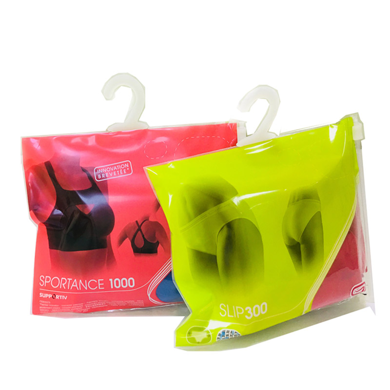 Reusable Transparent Zipper Bags for Shirts Jackets and Fashion Items with Logo